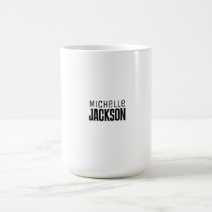 Minimalistische Schlichte Meldung Kaffeetasse