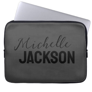 Minimalistische Schlichte Meldung Laptopschutzhülle