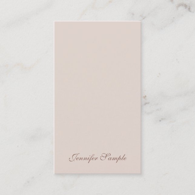 Minimalistische Schlichte Moderne Elegante handges Visitenkarte (Vorderseite)