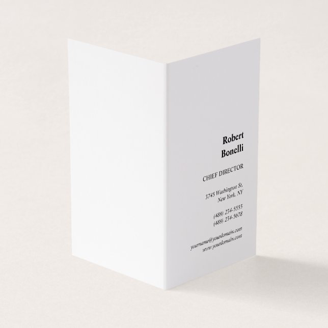 Minimalistische Schlichte, moderne Premium Pearl Visitenkarten (Vorderseite)
