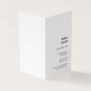 Minimalistische Schlichte Weiß-Moderne Visitenkarten