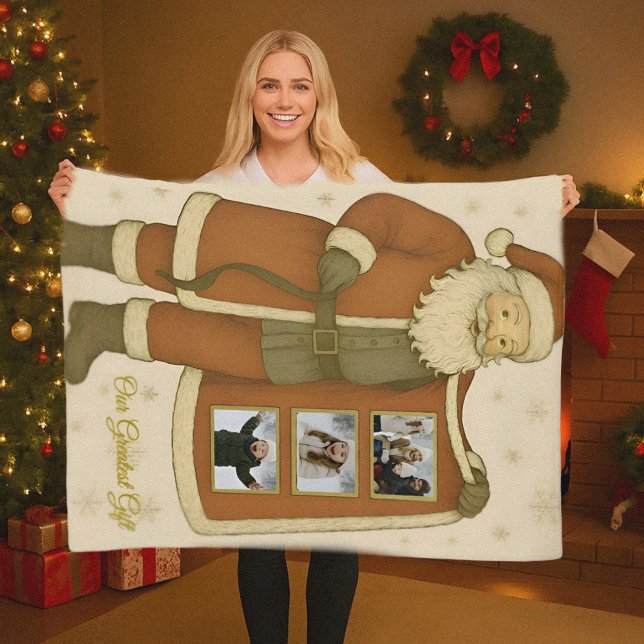 Minimalistische Schneeflocke sinkt Weihnachtsblank Fleecedecke (Von Creator hochgeladen)