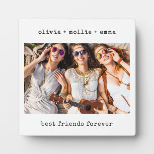 Minimalistische Schreibmaschine Best Friends For Fotoplatte