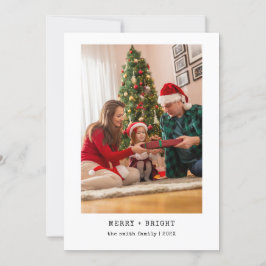 Minimalistische Schreibmaschine Frohe Weihnachten