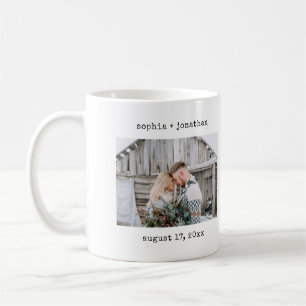 Minimalistische Schreibmaschine  Hochzeitliches Fo Kaffeetasse