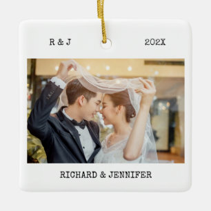 Minimalistische Schreibmaschine   Trendy Newlywed  Keramikornament
