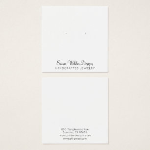 Minimalistische Schrift Stecker Ohrhänger Display