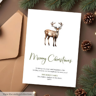 Minimalistische Schriftart Feiertags-Weihnachtsgru Feiertagskarte
