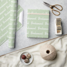 Minimalistische Schriftzeichen von Bridesmaid