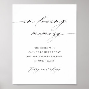 Minimalistische Schriftzug-Hochzeits-Tafel 'In Lie Poster