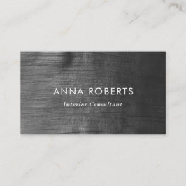 Minimalistische schwarz bemalte Visitenkarte