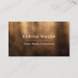 Minimalistische Schwarz-Gold-Textur-Visitenkarte Visitenkarte