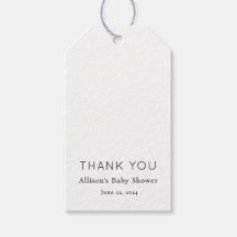 Minimalistische Schwarz-Weiß-Babydusche