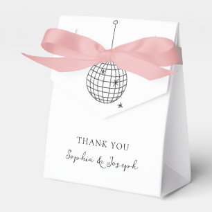 Minimalistische Schwarz-Weiß-Diskothek Geschenkschachtel