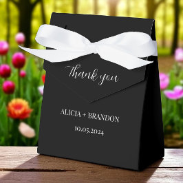 Minimalistische Schwarz-Weiß-Elegante Moderne Hoch Geschenkschachtel