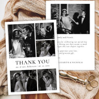 Minimalistische Schwarz-Weiß-Foto-Collage Hochzeit