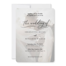 Minimalistische Schwarz-Weiß-Foto-Overlay-Hochzeit