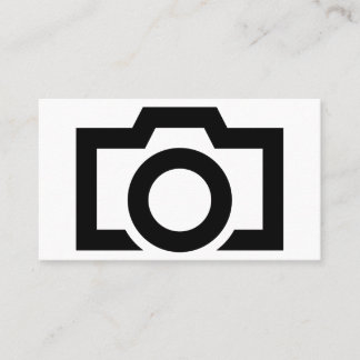 Minimalistische Schwarz-Weiß-Fotografie Visitenkarte