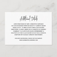 Minimalistische Schwarz-Weiß-Hochzeit