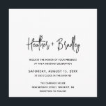 Minimalistische Schwarz-Weiß-Hochzeit Einladung<br><div class="desc">Moderne quadratische Hochzeitseinladung mit einem einfachen Design mit Ihren Namen in einer eleganten Schrift Typografie und Ihre Veranstaltungsdetails in einem minimalistischen Sans Serif Schriftart. Alle Designelemente sind schwarz und weiß. Diese schicke Hochzeitseinladung passt gut zu jedem Hochzeitsstil.</div>