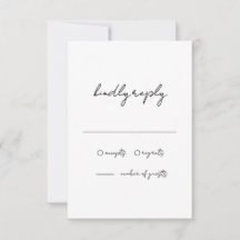 Minimalistische Schwarz-Weiß-Hochzeit