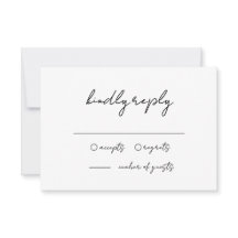 Minimalistische Schwarz-Weiß-Hochzeit