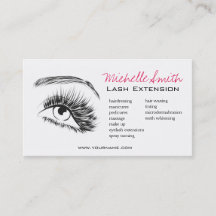 Minimalistische Schwarz-Weiß-Lash-Erweiterung