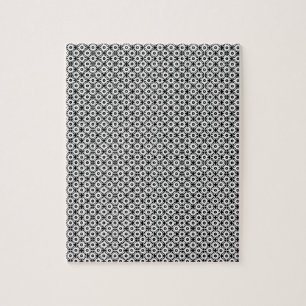 Minimalistische Schwarz-Weiß-Tessellation