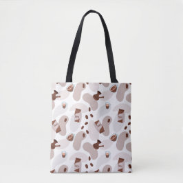 Minimalistische Schwarz-Weiß-Totentasche Tasche