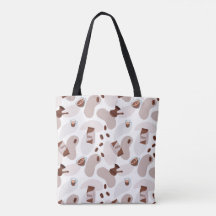 Minimalistische Schwarz-Weiß-Totentasche