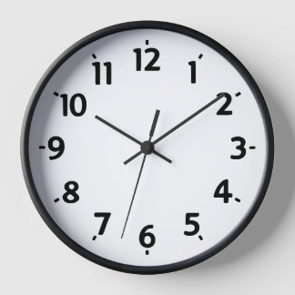 🕰️ Minimalistische Schwarz-Weiß-Uhr - elegant Uhr