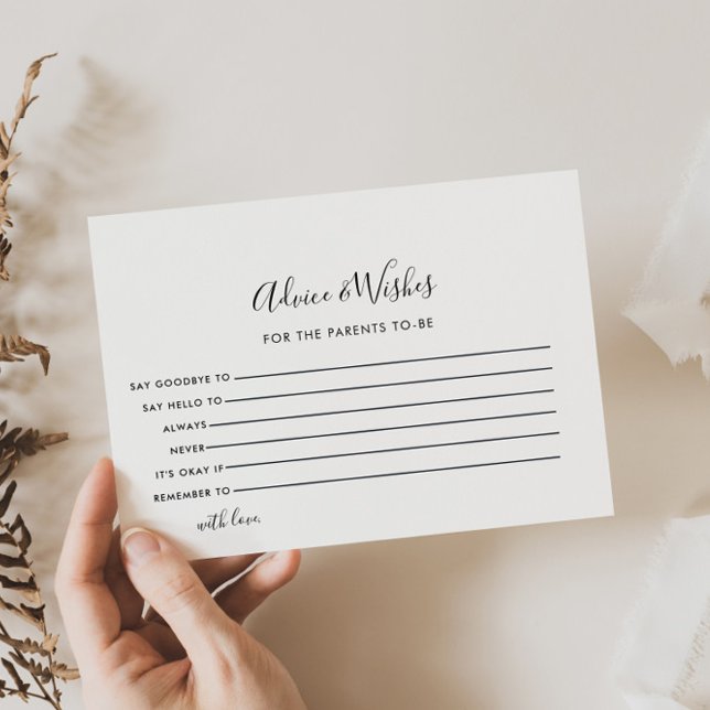 Minimalistische Schwarz-weiße Beratung und Wunschk RSVP Karte (Von Creator hochgeladen)