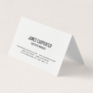 Minimalistische Schwarz-weiße Einzigartige Moderne Visitenkarten