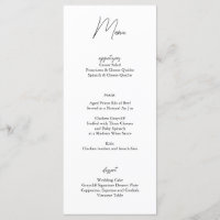 Minimalistische Schwarz-weiße Hochzeitkarte