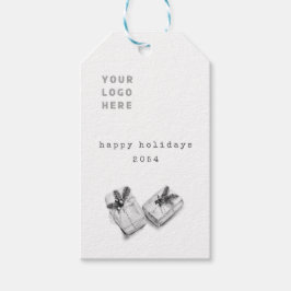 Minimalistische Schwarz-weiße Kunst Zeichnend Weih Geschenkanhänger