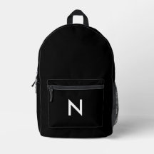 Minimalistische Schwarz-weiße Moderne Mit Monogram