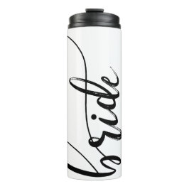 Minimalistische Schwarz-weiße Tumbler Thermosbecher