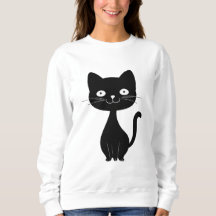 Minimalistische schwarze Katzen-Cartoon-Comic-Katz