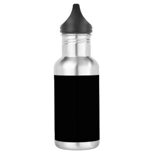 Minimalistische schwarze Katzensilhouette Edelstahlflasche
