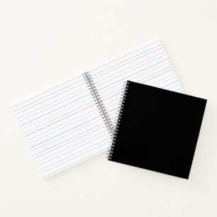 Minimalistische schwarze Katzensilhouette Notizbuch