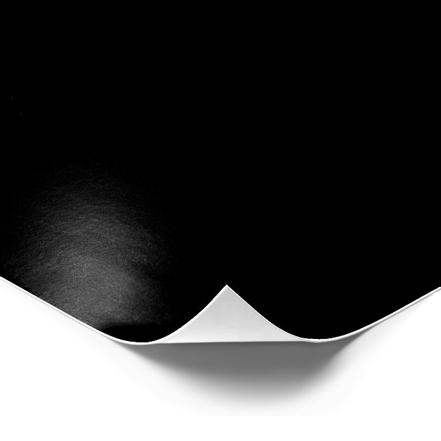 Minimalistische schwarze Katzensilhouette Poster (Ecke)
