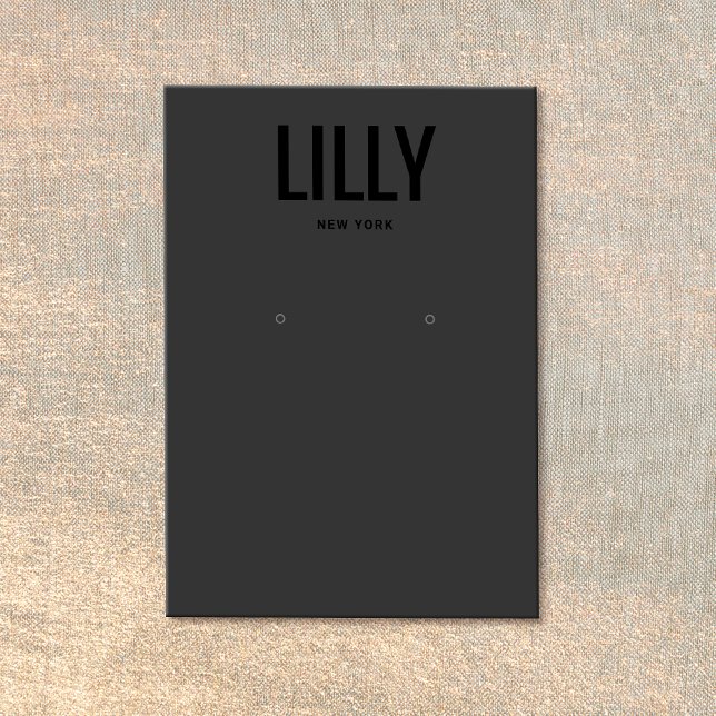 Minimalistische Schwarze Ohrhörer-Karte (Von Creator hochgeladen)