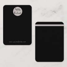 Minimalistische schwarze Ohrring-Grafikkarte