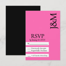 Minimalistische schwarze und heiße pink-magenta-RS