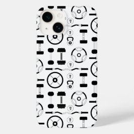 Minimalistische Schwarzgymnastikausrüstung Case-Mate iPhone 14 Hülle