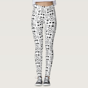 Minimalistische Schwarzgymnastikausrüstung Leggings