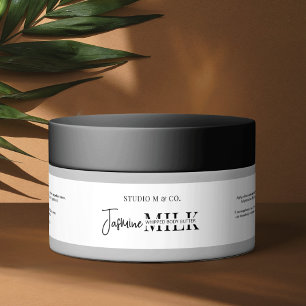 Minimalistische Schwarzweißfarbe 4 OZ Karosserie J