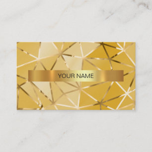 Minimalistische Shiny Gold Vip Business Card Visitenkarte