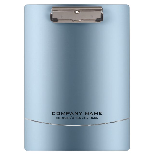 Minimalistische Shiny Imitate Blue Background Klemmbrett (Vorderseite)