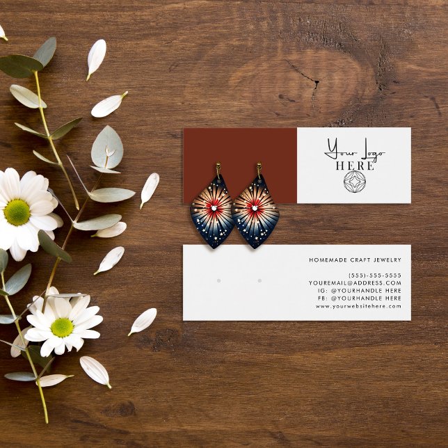 Minimalistische Sienna Brown White Logos (Von Creator hochgeladen)